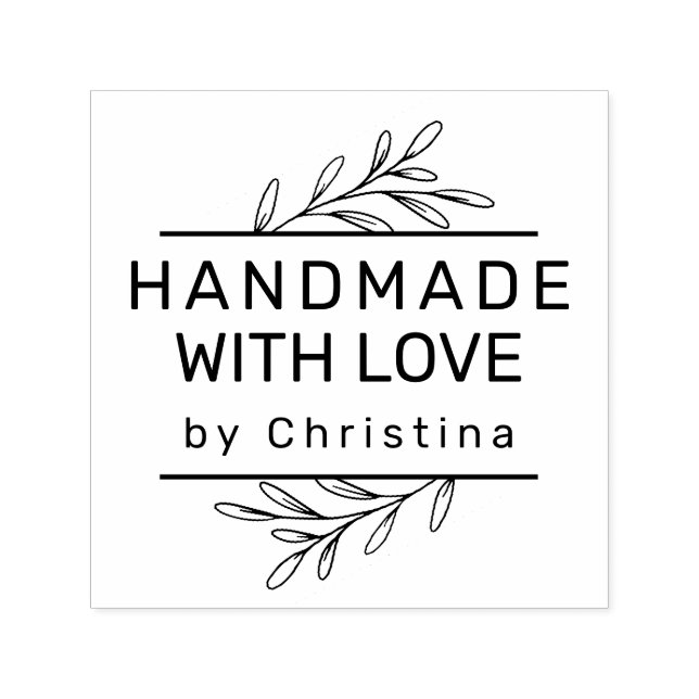 Sello Automático La vegetación moderna crea tu propia artesanía (Diseño)