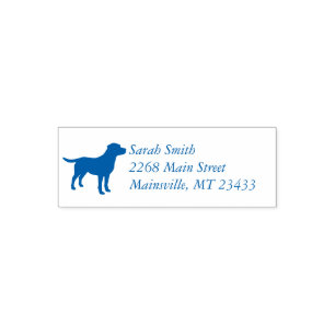 Sello Automático Labrador Perro Baby Shower Blue Boy Lab