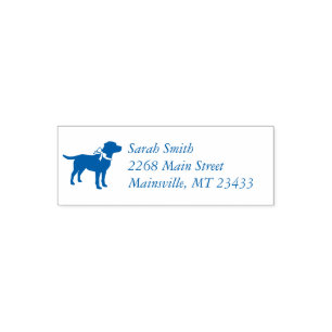 Sello Automático Labrador Perro Baby Shower Blue Boy Lab