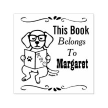 Labrador Puppy, Pertenece a, Biblioteca, Etiqueta 