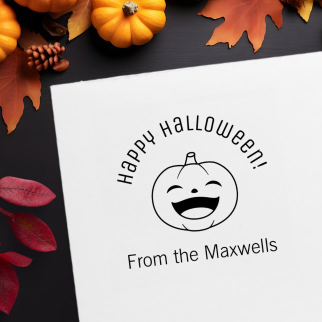 Sello Automático Laughing Halloween Pumpkin Arch Message (Subido por el creador)