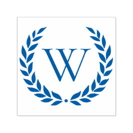 Sello Automático Laurel Wreath Monogramed Inicial