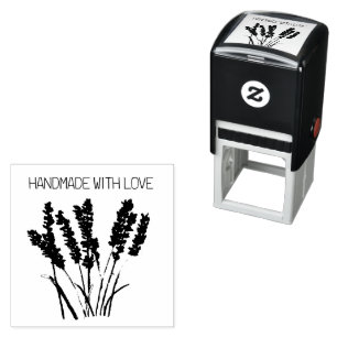 Sello Automático Lavender Floral Rústica Vintage Hecha a mano con a