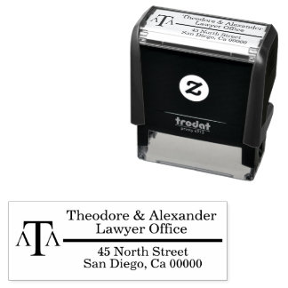 Sello Automático Lawyer Black Modern Business