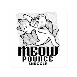 Sello Automático Laze Furr Days - Diseño de gatos perezosos