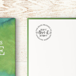 Sello Automático Léalo Me Encanta Devolver el libro de guiones del 