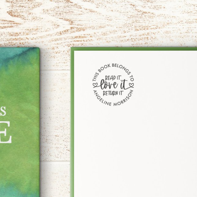 Sello Automático Léalo Me Encanta Devolver el libro de guiones del  (Subido por el creador)