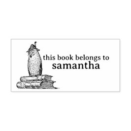 Sello Automático Lechuza en libros Este libro pertenece a