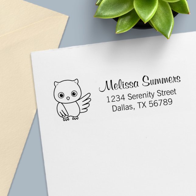 Sello Automático Lechuza Pequeña (Subido por el creador)