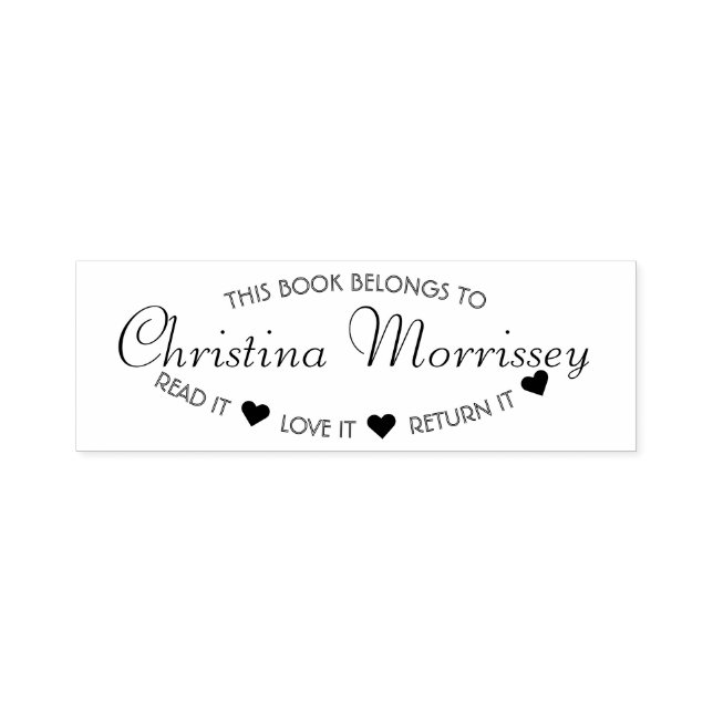 Sello Automático Leer el libro Amarlo Devolverlo Personalizado (Diseño)