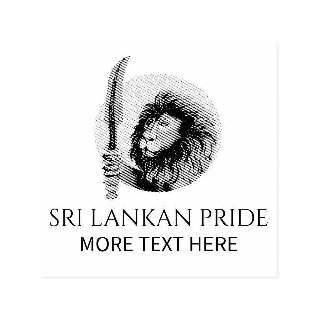 Sello Automático León de Sri Lanka (Diseño)