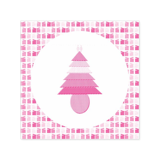 Sello Automático Lesbianas arcoiris Árbol y regalo de Navidad (Diseño)