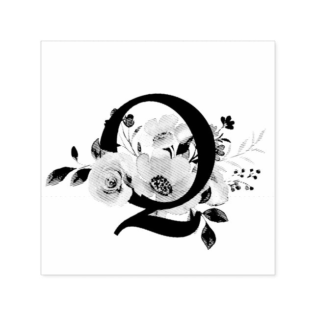 Sello Automático Letra Q (Diseño)
