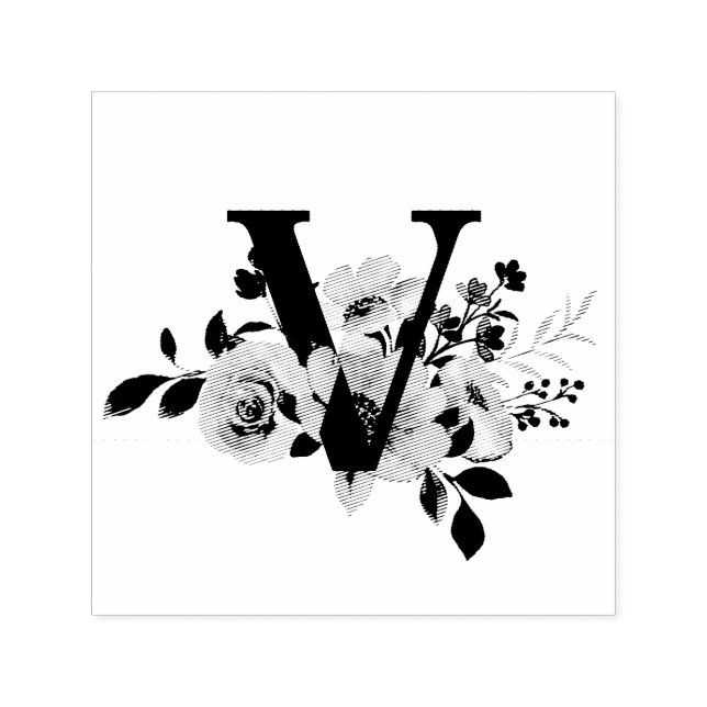 Sello Automático Letra V (Diseño)