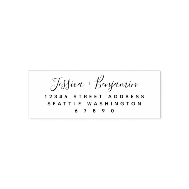 Sello Automático Letras personalizadas de la pareja de Bodas (Diseño)