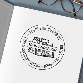Sello Automático Libreta de direcciones redondas de la pila de libr