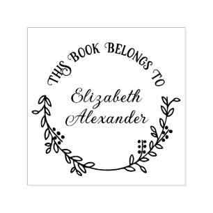 Sello Automático Libro de la Biblioteca de la Ruta Botánica Berries