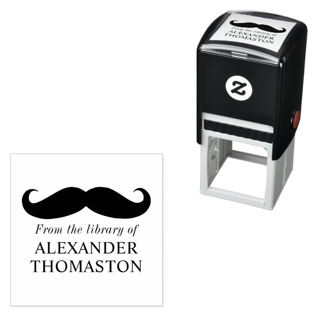 Sello Automático Libro de la Biblioteca de Silhouette de Whimsical  (In Situ)