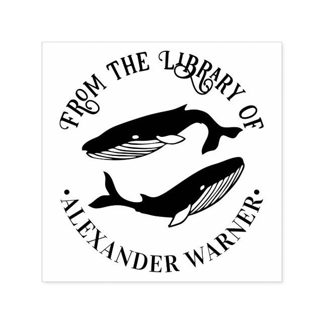 Sello Automático Libro de la biblioteca redonda sobre el tema de la (Diseño)