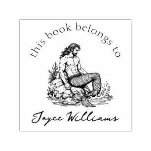 Sello Automático Libro de Merman Book Lover