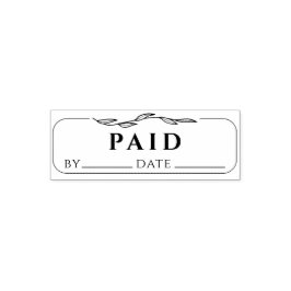 Sello Automático Libro de Negocios PAGADO con firma y fecha