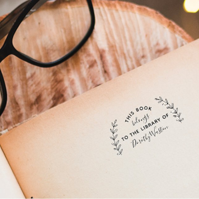Sello Automático Libro moderno de la biblioteca de Personalizados b (Subido por el creador)