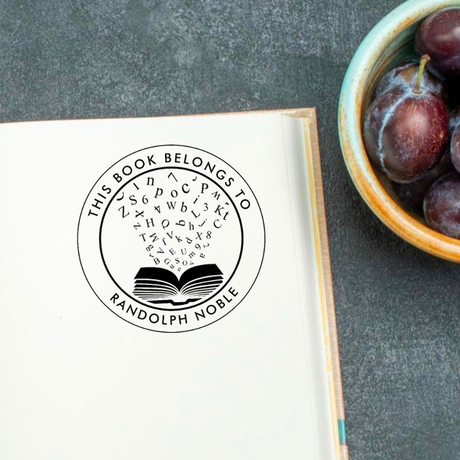 Sello Automático Libro personalizado de la Biblioteca de Cartas (Subido por el creador)