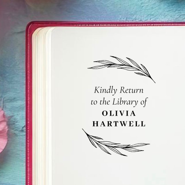 Sello Automático Libro Personalizado elegante y clásico (Subido por el creador)