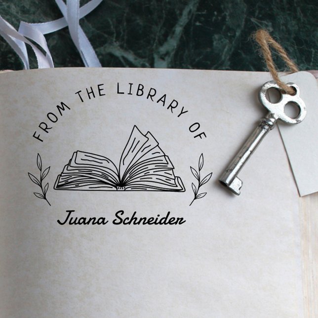Sello Automático Libro simple de la biblioteca de Personalizados di (Subido por el creador)