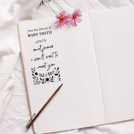 Sello Automático Libros para bebés | Keepsake de la primera bibliot