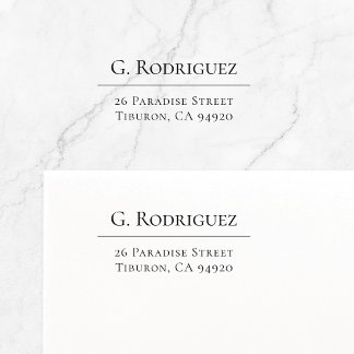 Sello Automático Línea De Elegancia Moderna. Typo mínimo. Dirección