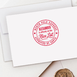 Sello Automático Lista Bonita Navideña de Correo de Santa