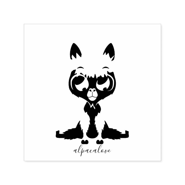 Sello Automático Llama Bebé Animal Adorable (Diseño)