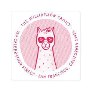 Sello Automático Llama Guay   Dirección de devolución de nombre de