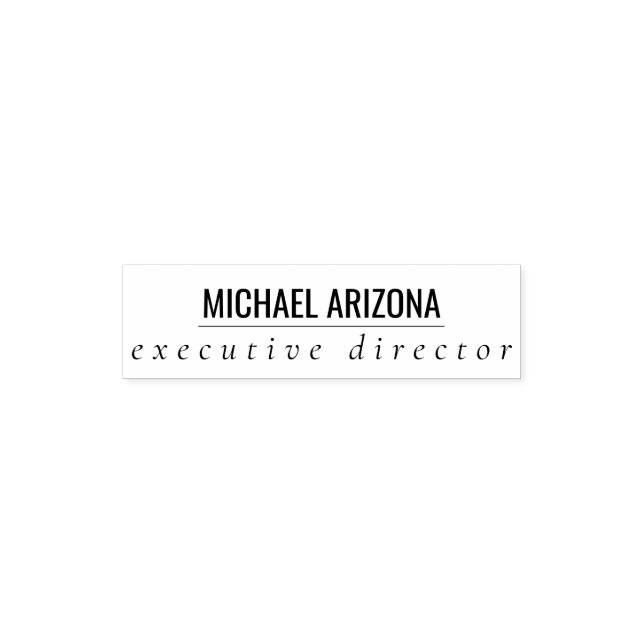 Sello Automático Llanura simple Minimalista moderna (Diseño)