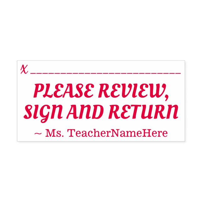 Sello Automático Llave "POR FAVOR REVISE, RÓTULO Y REGRESO" + Nombr (Diseño)