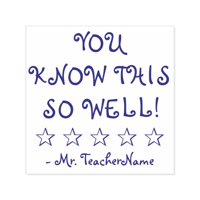 Sello Automático "¡LO SABES TAN BIEN!" + Personalizado (Diseño)