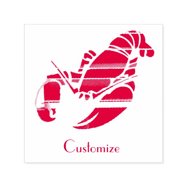 Sello Automático Lobster de Red Maine Thunder_Cove (Diseño)