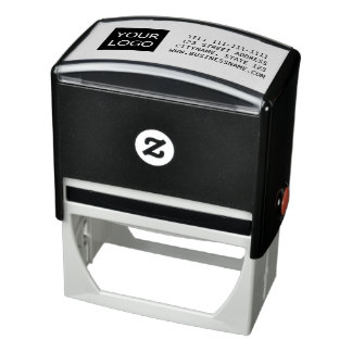 Sello Automático Logo Company Name Personalized Self-inking Stamp
