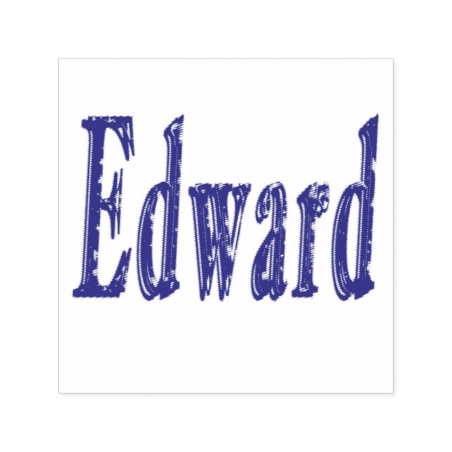 Sello Automático Logo de Edward Name, (Diseño)