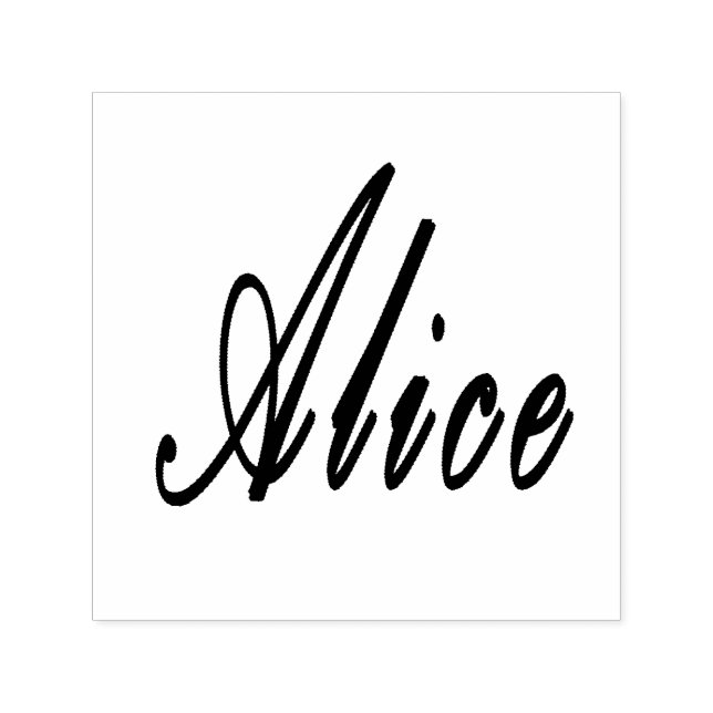 Sello Automático Logo de nombre de Alice, (Diseño)