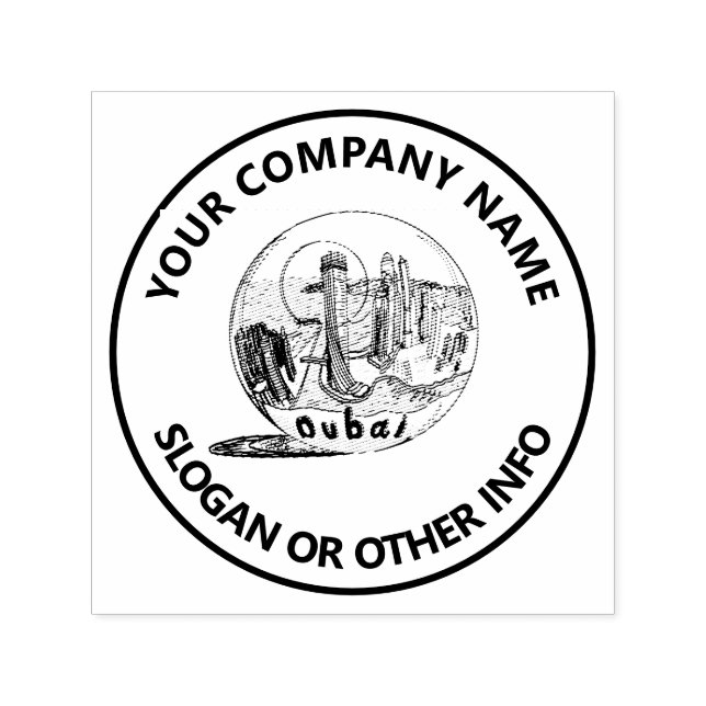 Sello Automático Logotipo comercial de personalizado Dubai (Diseño)