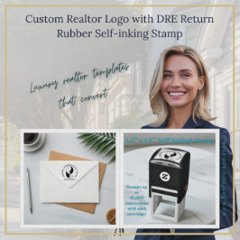 Sello Automático Logotipo de agente inmobiliario personalizado con