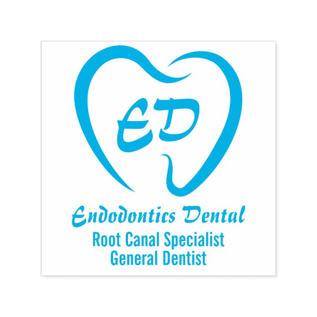 Sello Automático Logotipo de dentista (Diseño)
