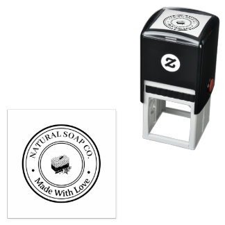 Sello Automático Logotipo de Jabón Natural Personalizado para Negoc