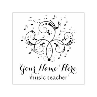 Sello Automático logotipo de música elegante blanco y negro