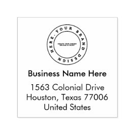 Sello Automático Logotipo de negocio simple para Personalizados | N