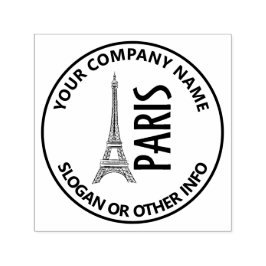 Sello Automático Logotipo de negocios personalizado Apunte a París