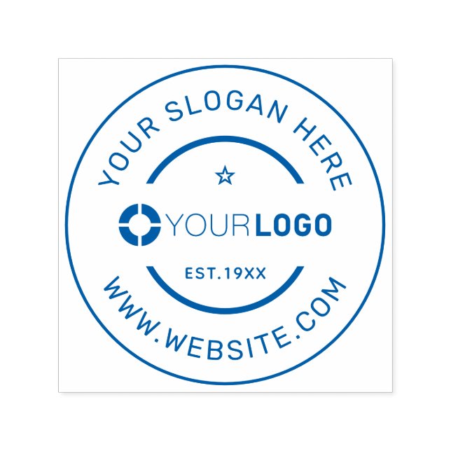 Sello Automático Logotipo de personalizado redondo promocional (Diseño)