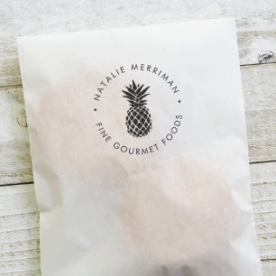 Sello Automático Logotipo de piña redonda